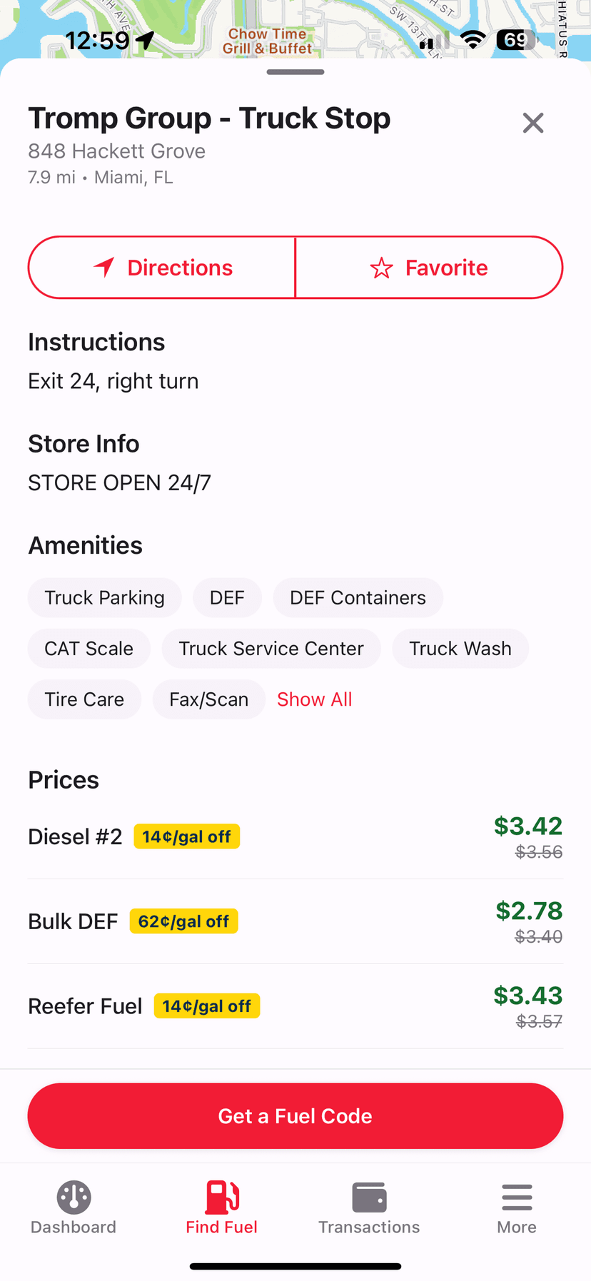 EZ DZL Driver App - View 3
