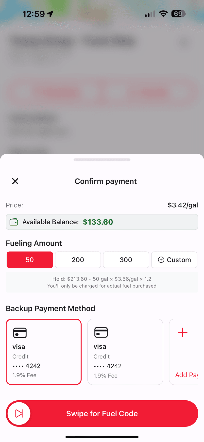 EZ DZL Driver App - View 4