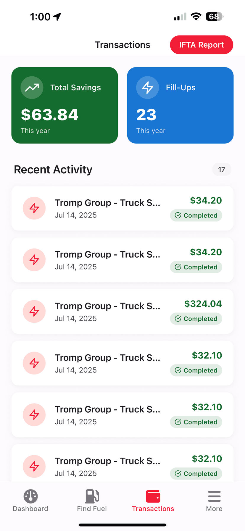 EZ DZL Driver App - View 7