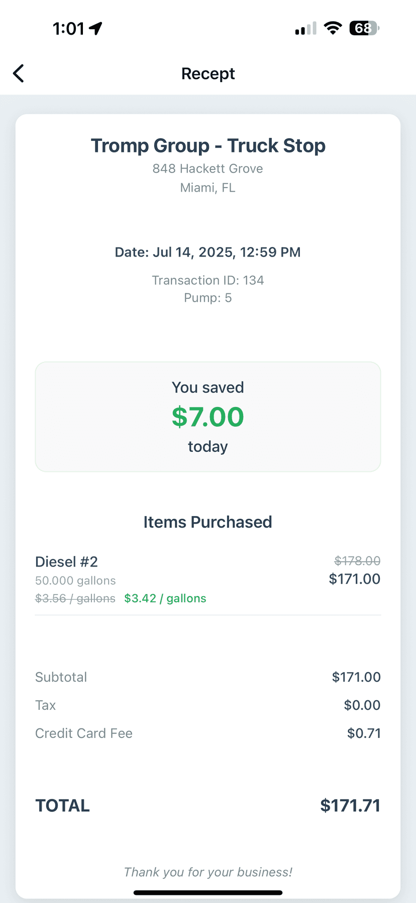 EZ DZL Driver App - View 8