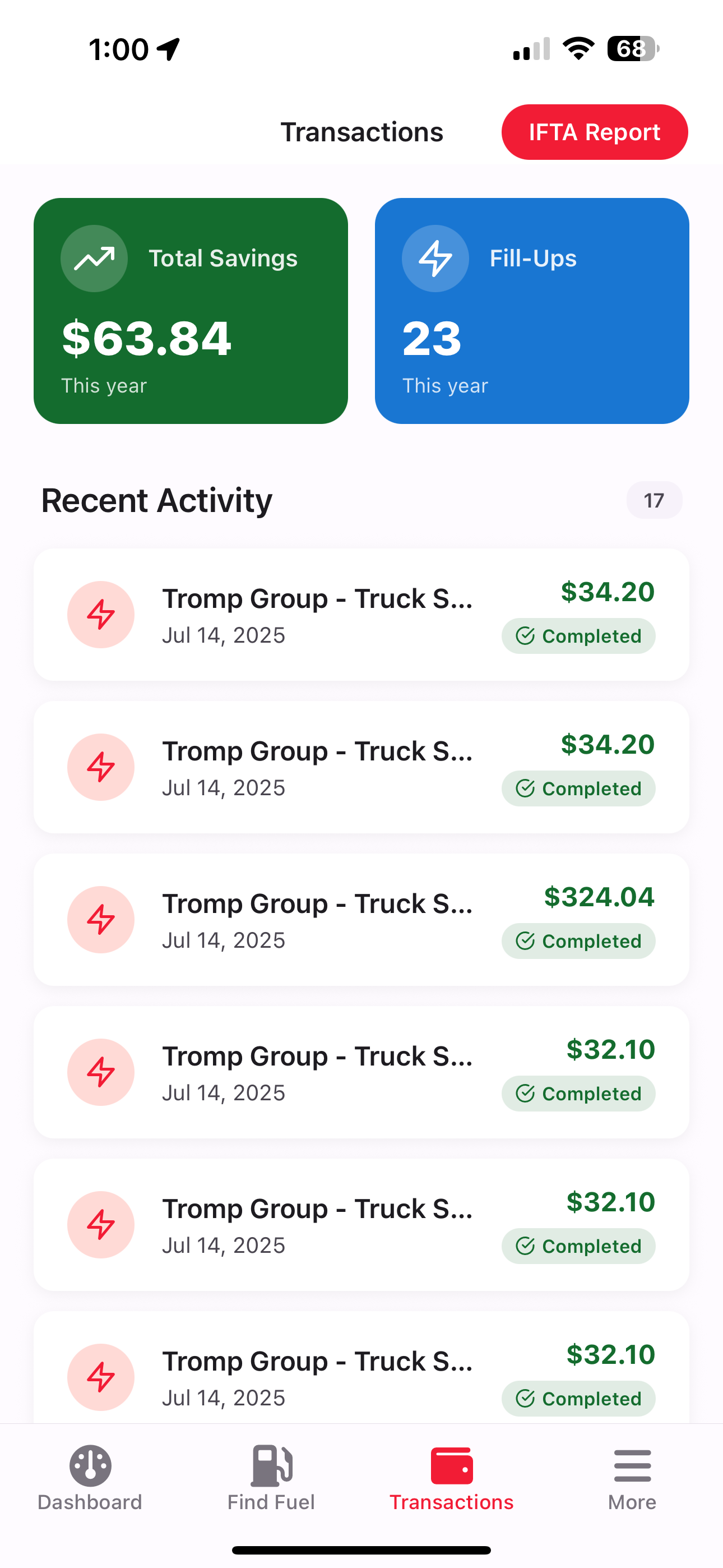 EZ DZL Driver App - View 7