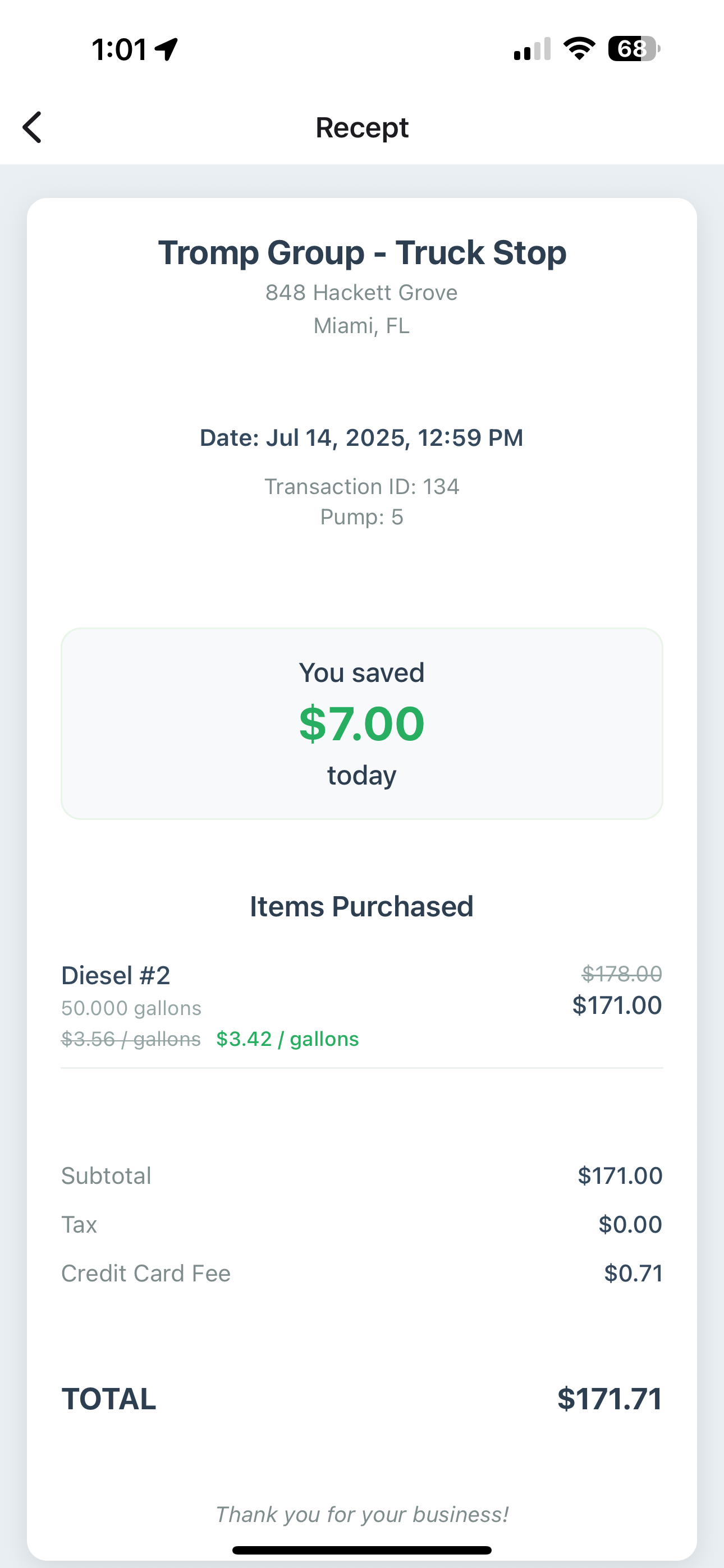 EZ DZL Driver App - View 8