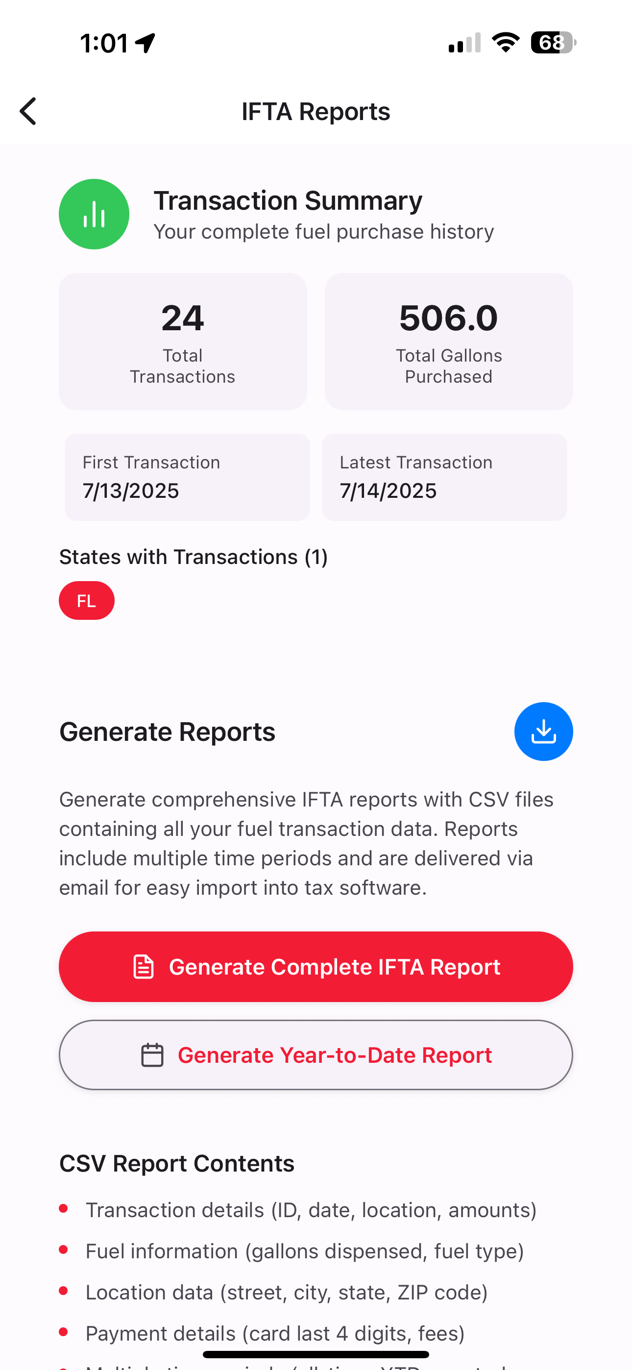 EZ DZL Driver App - View 9